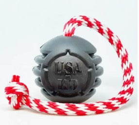 Magnum Black Stars and Stripes Ultra-Durable Rubber Chew Toy