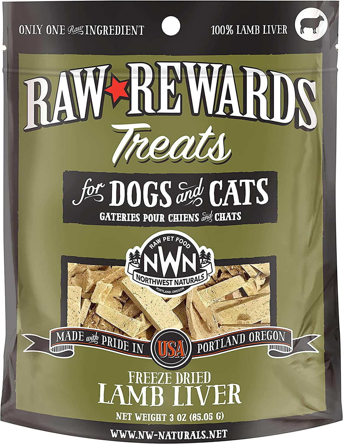 Freeze Dried New Zealand Lamb Liver by Raw Rewards NWN