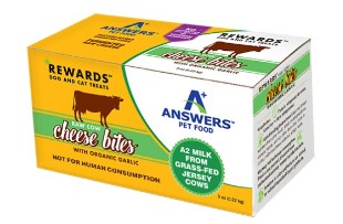 Answers Raw COW's Milk Cheese Treat Frozen