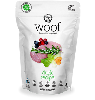 New Zealand Natural WOOF Dog Food Freeze Dried - DUCK