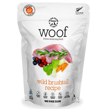 New Zealand Natural WOOF Dog Food Freeze Dried - WILD BRUSHTAIL